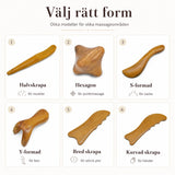 Gua Sha Massageverktyg i Trä