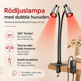 Röd Ljusterapilampa Dubbel