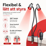 Röd Ljusterapilampa Dubbel