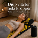 Akupressurmatta med Kudde