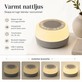 Lysande högtalare med vitt brus
