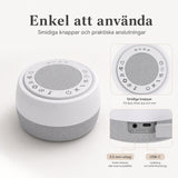 Lysande högtalare med vitt brus