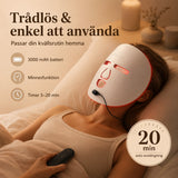LED-ansiktsmask med tre ljuslägen