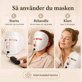 LED-ansiktsmask med tre ljuslägen