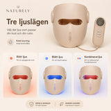 LED Ansiktsmask med röd Ljusteknik