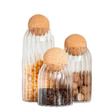 Förvaring Glas Burkar med Kork