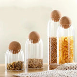 Förvaring Glas Burkar med Kork