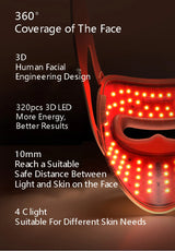 3D LED Light Therapy Face Mask