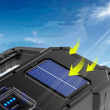 Ficklampa LED Solcells- & USB-uppladdningsbar